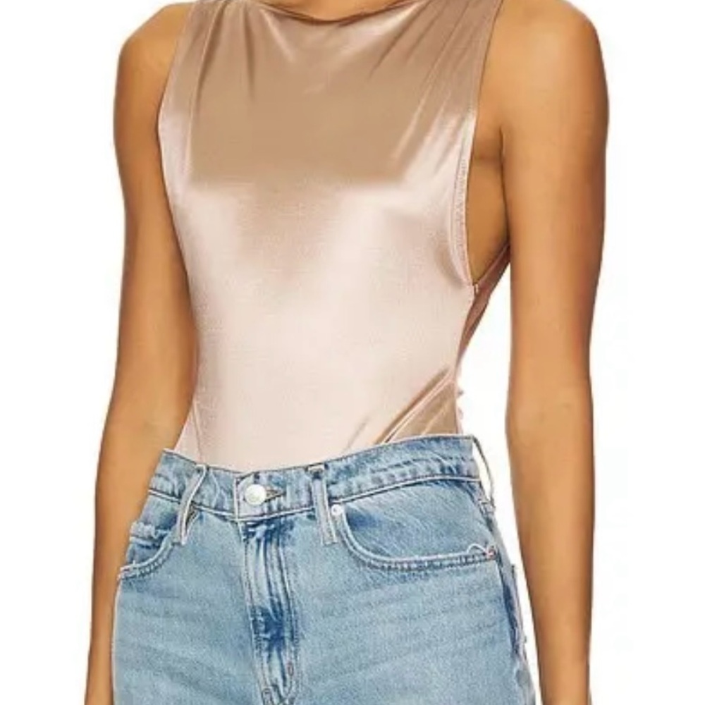 Free People Sleek Tan Sleeveless Top